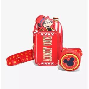 Loungefly Disney Mickey Mouse Circus Ticket Belt Bag with Coin Purse | NWT